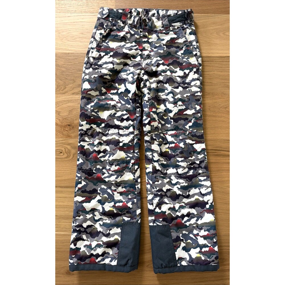 Artix Kids Youth Multicolor Camo Snow Ski Pants L Snowboarding Sledding Outdoors